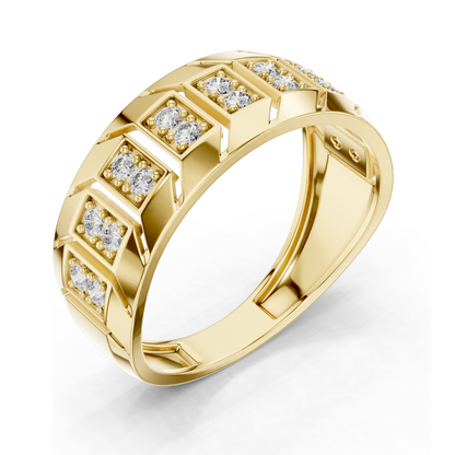 0.324 CT Lab Diamond Gold Ladies Ring | VVS-VS EF CVD Diamonds | 18KT, 14KT, 10KT Gold & 925 Silver | Yellow, Rose, White Gold & Moissanite Options