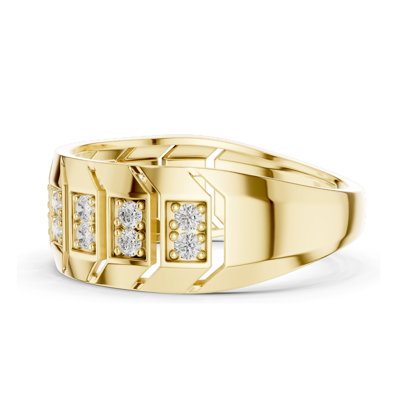 0.324 CT Lab Diamond Gold Ladies Ring | VVS-VS EF CVD Diamonds | 18KT, 14KT, 10KT Gold & 925 Silver | Yellow, Rose, White Gold & Moissanite Options