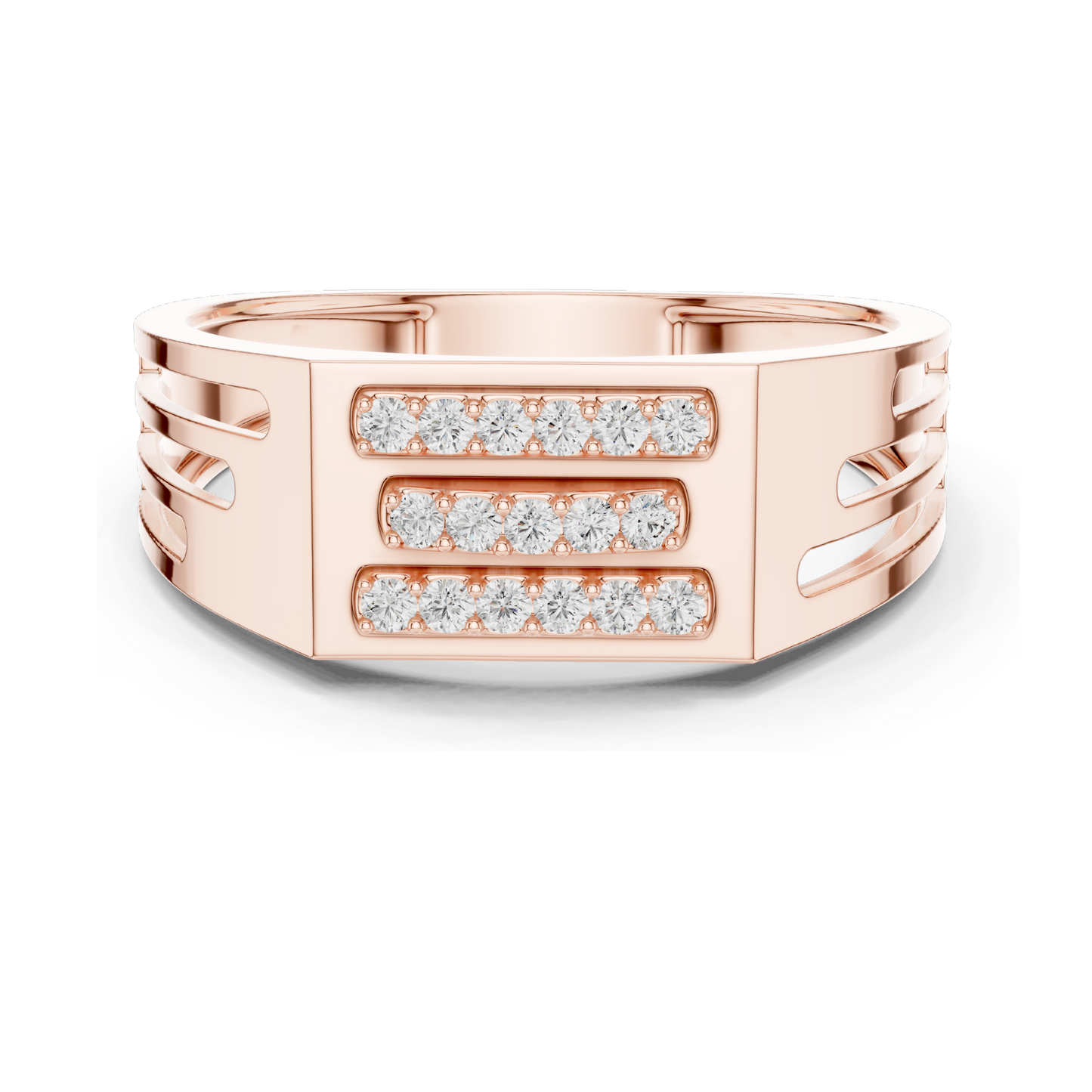 0.17 CT Lab Diamond Ring for Women | VVS-VS EF Clarity | 18KT, 14KT, 10KT Gold & 925 Silver | Rose, Yellow, White Gold & Moissanite Options