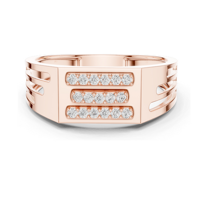 0.17 CT Lab Diamond Ring for Women | VVS-VS EF Clarity | 18KT, 14KT, 10KT Gold & 925 Silver | Rose, Yellow, White Gold & Moissanite Options