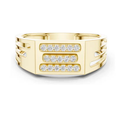 0.17 CT Lab Diamond Ring for Women | VVS-VS EF Clarity | 18KT, 14KT, 10KT Gold & 925 Silver | Rose, Yellow, White Gold & Moissanite Options