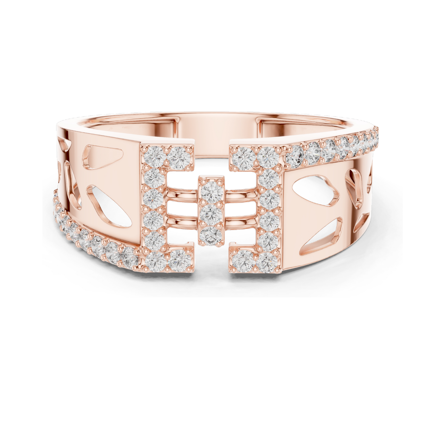 0.378 CT Lab-Created Diamond Ring for Women | VVS-VS EF Clarity | 18KT, 14KT, 10KT Gold & 925 Silver | Rose, Yellow, White Gold & Moissanite Options