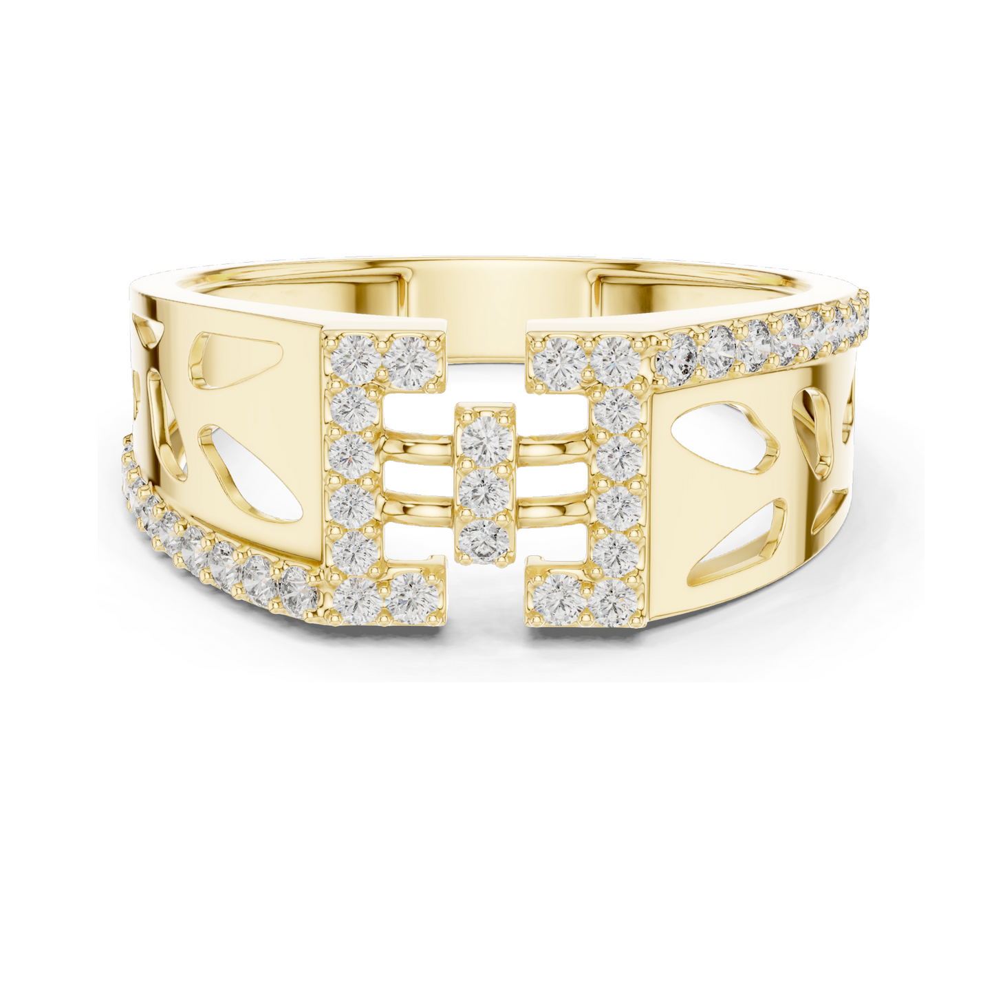 0.378 CT Lab-Created Diamond Ring for Women | VVS-VS EF Clarity | 18KT, 14KT, 10KT Gold & 925 Silver | Rose, Yellow, White Gold & Moissanite Options