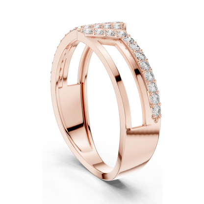 0.352 CT Lab Diamond & Moissanite Ladies Ring | VVS-VS Clarity | 18KT, 14KT, 10KT Gold & 925 Silver | Rose, Yellow, White Gold Options