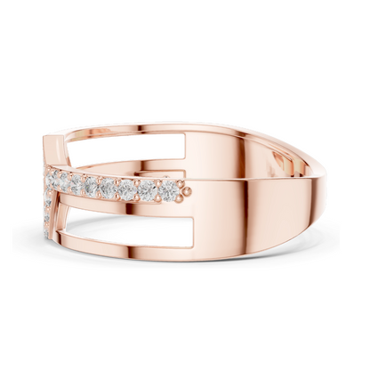 0.352 CT Lab Diamond & Moissanite Ladies Ring | VVS-VS Clarity | 18KT, 14KT, 10KT Gold & 925 Silver | Rose, Yellow, White Gold Options