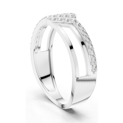 0.352 CT Lab Diamond & Moissanite Ladies Ring | VVS-VS Clarity | 18KT, 14KT, 10KT Gold & 925 Silver | Rose, Yellow, White Gold Options