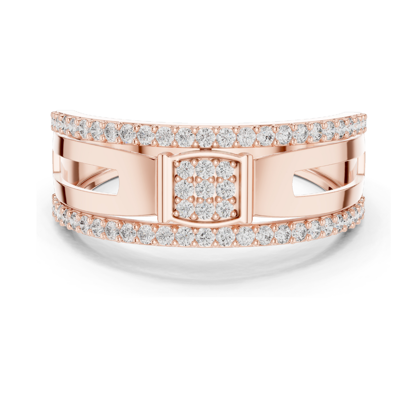 0.464 CT Lab-Grown Diamond Ring for Women | VVS-VS EF Clarity | 18KT, 14KT, 10KT Gold & 925 Silver | Rose, Yellow, White Gold & Moissanite Options