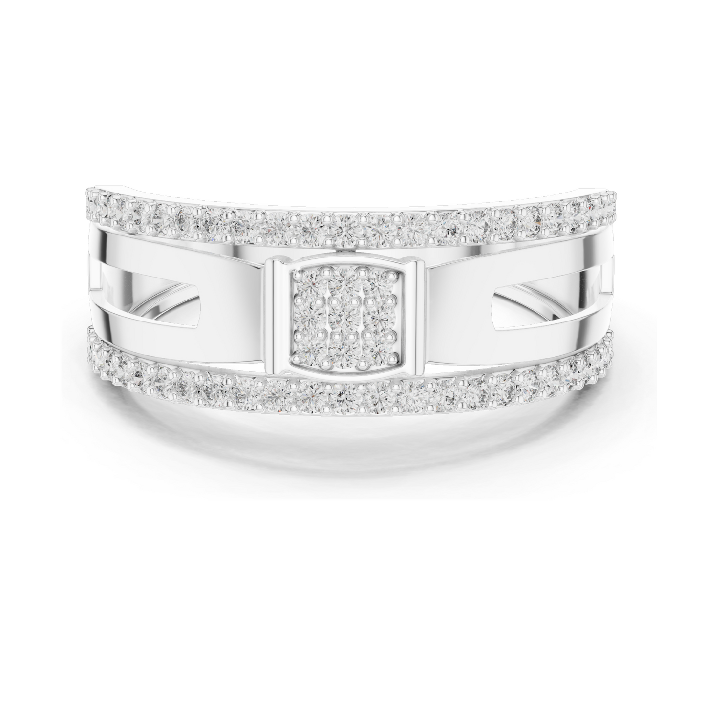 0.464 CT Lab-Grown Diamond Ring for Women | VVS-VS EF Clarity | 18KT, 14KT, 10KT Gold & 925 Silver | Rose, Yellow, White Gold & Moissanite Options