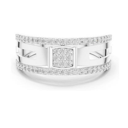 0.464 CT Lab-Grown Diamond Ring for Women | VVS-VS EF Clarity | 18KT, 14KT, 10KT Gold & 925 Silver | Rose, Yellow, White Gold & Moissanite Options