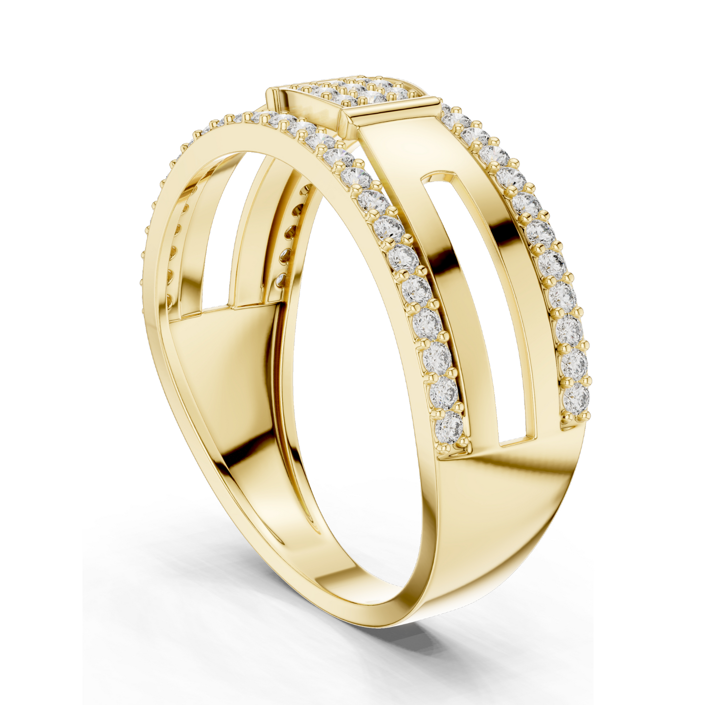 0.464 CT Lab-Grown Diamond Ring for Women | VVS-VS EF Clarity | 18KT, 14KT, 10KT Gold & 925 Silver | Rose, Yellow, White Gold & Moissanite Options