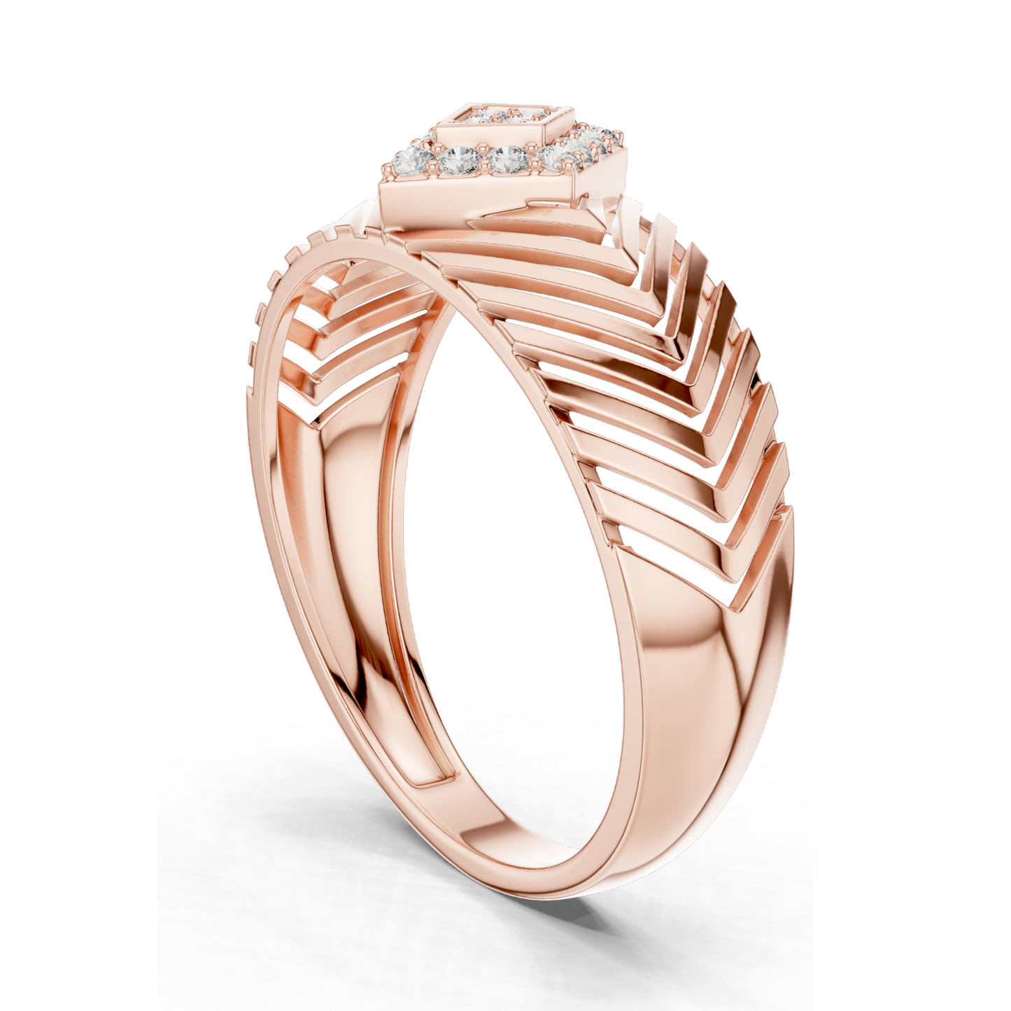 0.134 CT Lab Diamond Ladies Ring | VVS-VS Clarity, CVD Technology | Available in 18KT, 14KT, 10KT Gold & 925 Silver | Moissanite Option | Rose, Yellow, White Gold