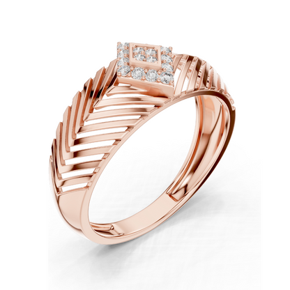 0.134 CT Lab Diamond Ladies Ring | VVS-VS Clarity, CVD Technology | Available in 18KT, 14KT, 10KT Gold & 925 Silver | Moissanite Option | Rose, Yellow, White Gold