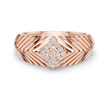 0.134 CT Lab Diamond Ladies Ring | VVS-VS Clarity, CVD Technology | Available in 18KT, 14KT, 10KT Gold & 925 Silver | Moissanite Option | Rose, Yellow, White Gold