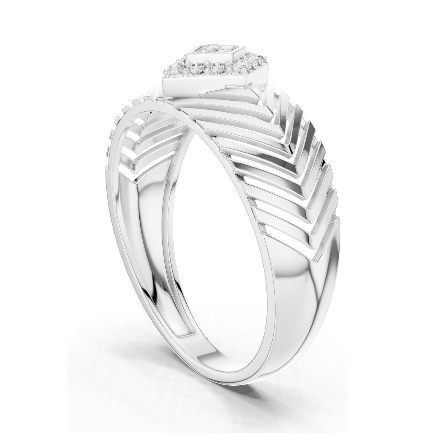 0.134 CT Lab Diamond Ladies Ring | VVS-VS Clarity, CVD Technology | Available in 18KT, 14KT, 10KT Gold & 925 Silver | Moissanite Option | Rose, Yellow, White Gold