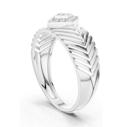 0.134 CT Lab Diamond Ladies Ring | VVS-VS Clarity, CVD Technology | Available in 18KT, 14KT, 10KT Gold & 925 Silver | Moissanite Option | Rose, Yellow, White Gold