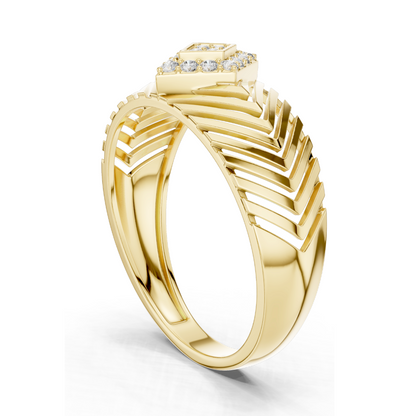 0.134 CT Lab Diamond Ladies Ring | VVS-VS Clarity, CVD Technology | Available in 18KT, 14KT, 10KT Gold & 925 Silver | Moissanite Option | Rose, Yellow, White Gold