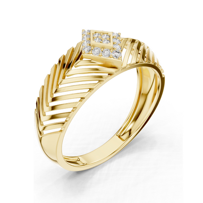 0.134 CT Lab Diamond Ladies Ring | VVS-VS Clarity, CVD Technology | Available in 18KT, 14KT, 10KT Gold & 925 Silver | Moissanite Option | Rose, Yellow, White Gold