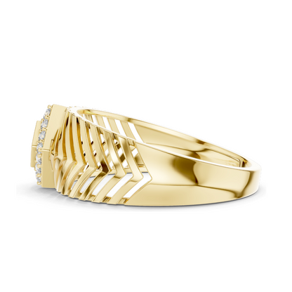 0.134 CT Lab Diamond Ladies Ring | VVS-VS Clarity, CVD Technology | Available in 18KT, 14KT, 10KT Gold & 925 Silver | Moissanite Option | Rose, Yellow, White Gold