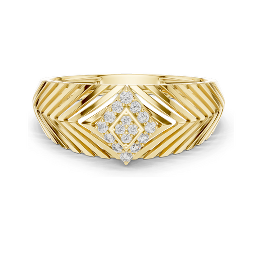 0.134 CT Lab Diamond Ladies Ring | VVS-VS Clarity, CVD Technology | Available in 18KT, 14KT, 10KT Gold & 925 Silver | Moissanite Option | Rose, Yellow, White Gold