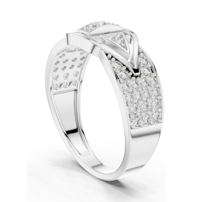 0.613 CT Lab-Grown Diamond Ladies Ring | VVS-VS EF Clarity | Available in 18KT, 14KT, 10KT Gold & 925 Silver | Rose, Yellow, White Gold & Moissanite Options