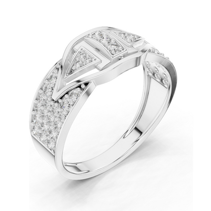 0.613 CT Lab-Grown Diamond Ladies Ring | VVS-VS EF Clarity | Available in 18KT, 14KT, 10KT Gold & 925 Silver | Rose, Yellow, White Gold & Moissanite Options