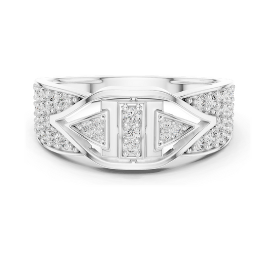 0.613 CT Lab-Grown Diamond Ladies Ring | VVS-VS EF Clarity | Available in 18KT, 14KT, 10KT Gold & 925 Silver | Rose, Yellow, White Gold & Moissanite Options
