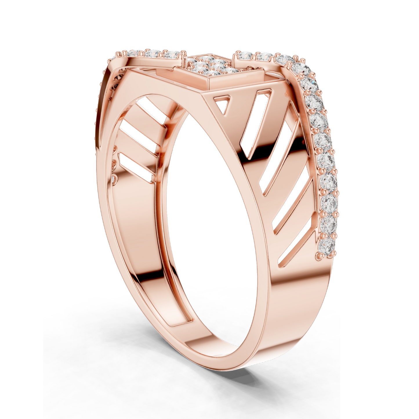 0.34 CT Lab Diamond Ladies Ring | VVS-VS EF Clarity | 18KT, 14KT, 10KT Gold & 925 Silver | Rose, Yellow, White Gold & Moissanite Options