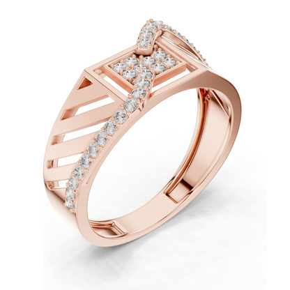 0.34 CT Lab Diamond Ladies Ring | VVS-VS EF Clarity | 18KT, 14KT, 10KT Gold & 925 Silver | Rose, Yellow, White Gold & Moissanite Options