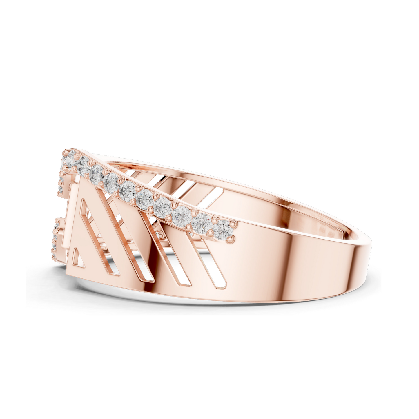 0.34 CT Lab Diamond Ladies Ring | VVS-VS EF Clarity | 18KT, 14KT, 10KT Gold & 925 Silver | Rose, Yellow, White Gold & Moissanite Options