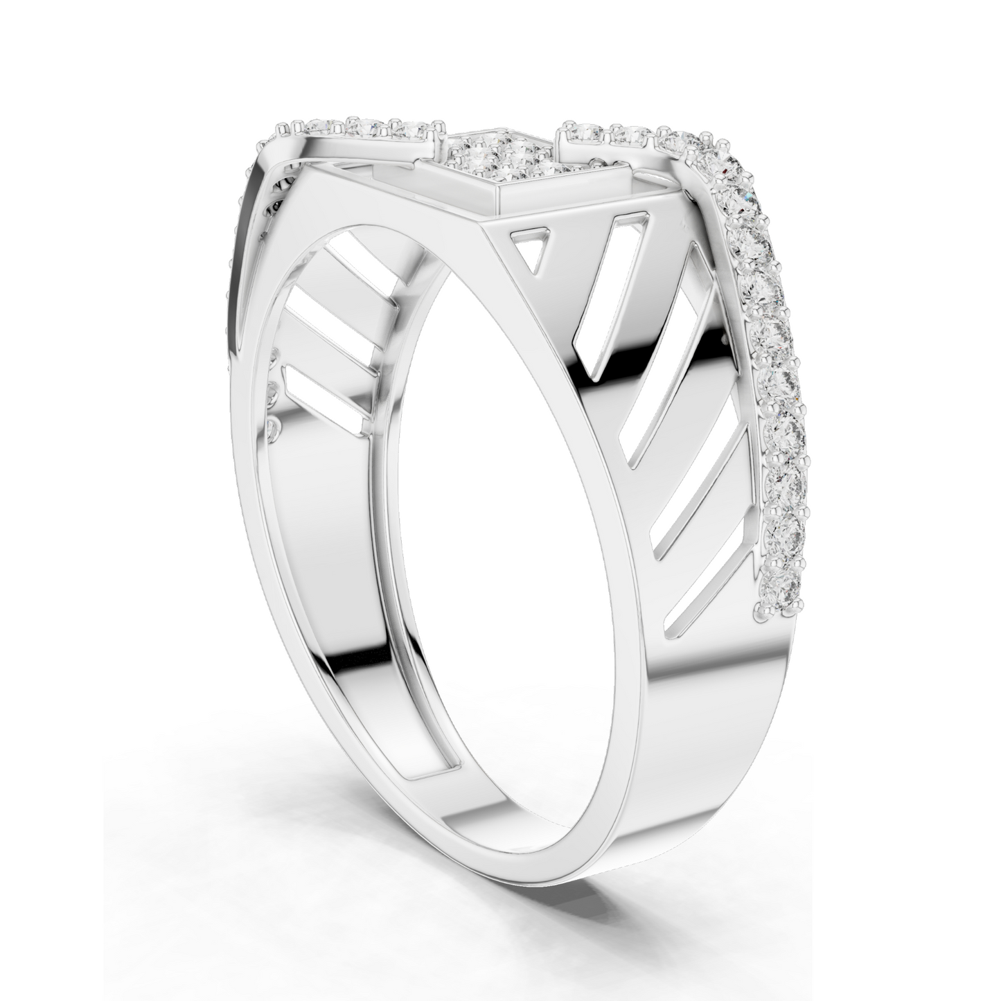 0.34 CT Lab Diamond Ladies Ring | VVS-VS EF Clarity | 18KT, 14KT, 10KT Gold & 925 Silver | Rose, Yellow, White Gold & Moissanite Options