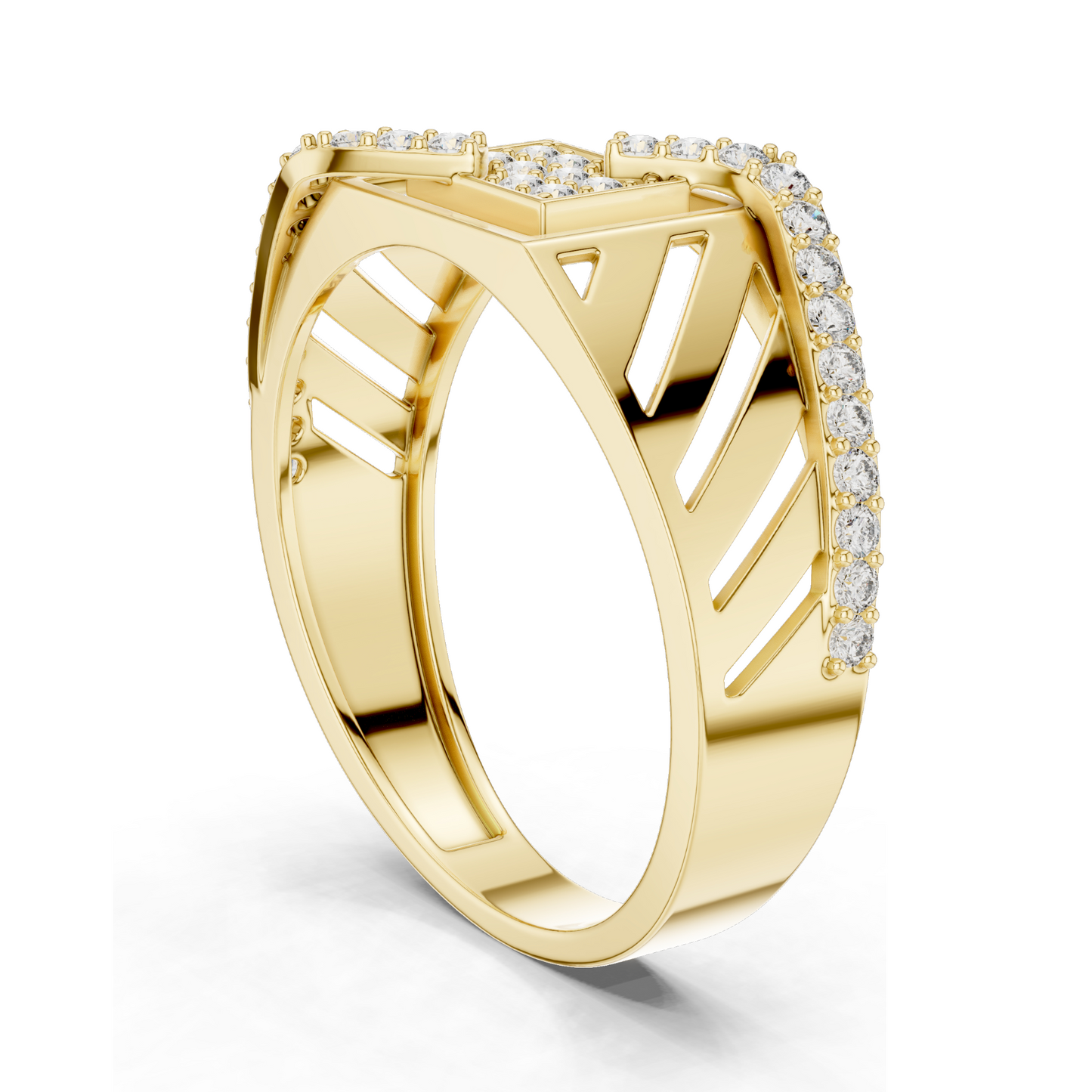 0.34 CT Lab Diamond Ladies Ring | VVS-VS EF Clarity | 18KT, 14KT, 10KT Gold & 925 Silver | Rose, Yellow, White Gold & Moissanite Options