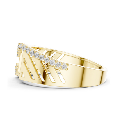 0.34 CT Lab Diamond Ladies Ring | VVS-VS EF Clarity | 18KT, 14KT, 10KT Gold & 925 Silver | Rose, Yellow, White Gold & Moissanite Options