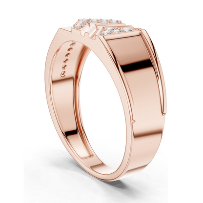 0.192 CT Lab Diamond Chevron Arrow Ring for Women | VVS-VS EF Clarity | 18KT, 14KT, 10KT Gold & 925 Silver | Rose, Yellow, White Gold & Moissanite Options