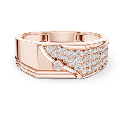 0.421 CT Lab Diamond Ladies Ring | Round Brilliant Cut VVS-VS EF Clarity | 18KT, 14KT, 10KT Gold & 925 Silver | Rose, Yellow, White Gold & Moissanite Options