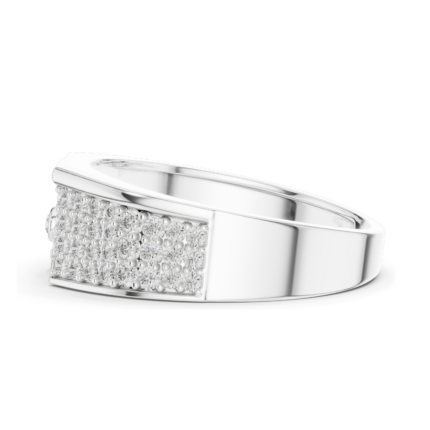 0.421 CT Lab Diamond Ladies Ring | Round Brilliant Cut VVS-VS EF Clarity | 18KT, 14KT, 10KT Gold & 925 Silver | Rose, Yellow, White Gold & Moissanite Options