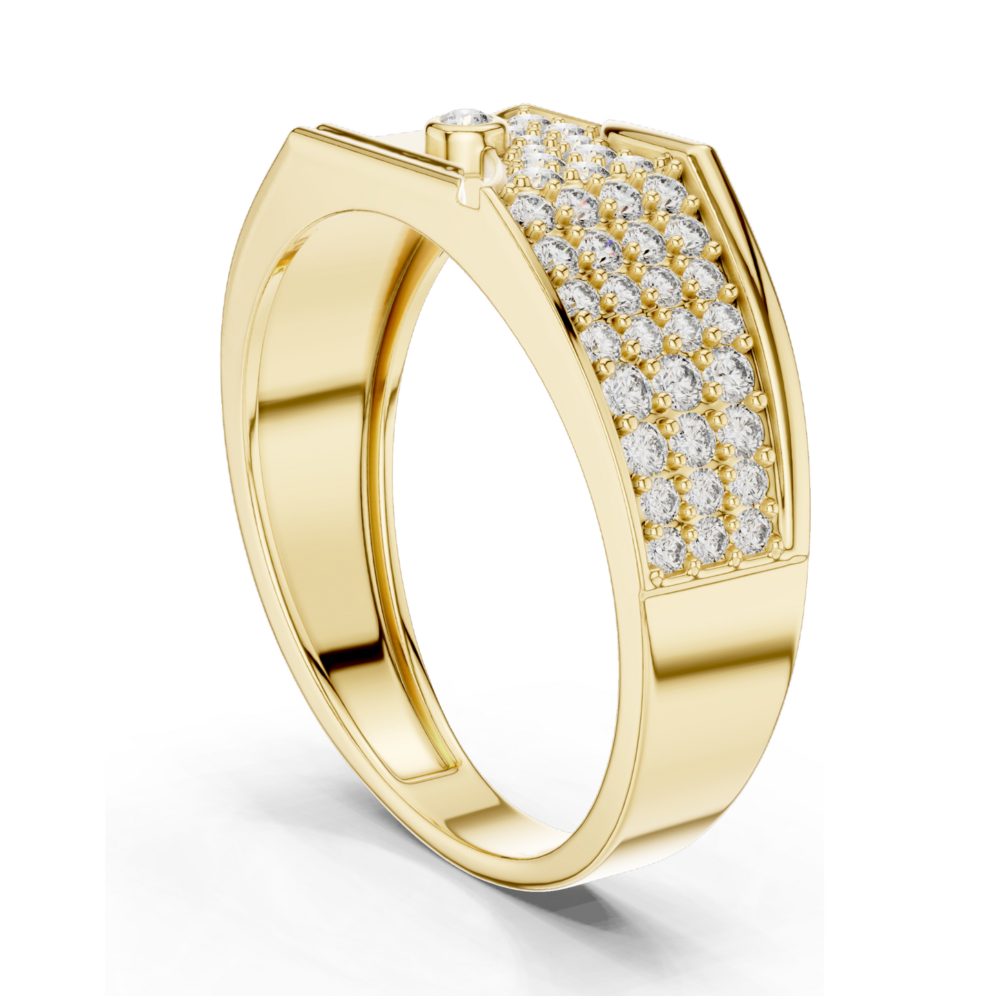 0.421 CT Lab Diamond Ladies Ring | Round Brilliant Cut VVS-VS EF Clarity | 18KT, 14KT, 10KT Gold & 925 Silver | Rose, Yellow, White Gold & Moissanite Options