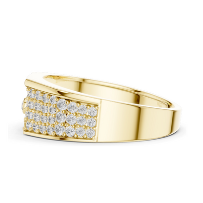 0.421 CT Lab Diamond Ladies Ring | Round Brilliant Cut VVS-VS EF Clarity | 18KT, 14KT, 10KT Gold & 925 Silver | Rose, Yellow, White Gold & Moissanite Options