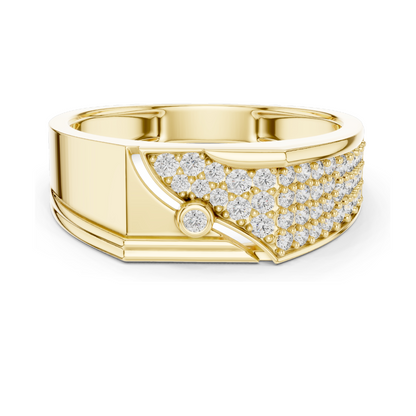 0.421 CT Lab Diamond Ladies Ring | Round Brilliant Cut VVS-VS EF Clarity | 18KT, 14KT, 10KT Gold & 925 Silver | Rose, Yellow, White Gold & Moissanite Options