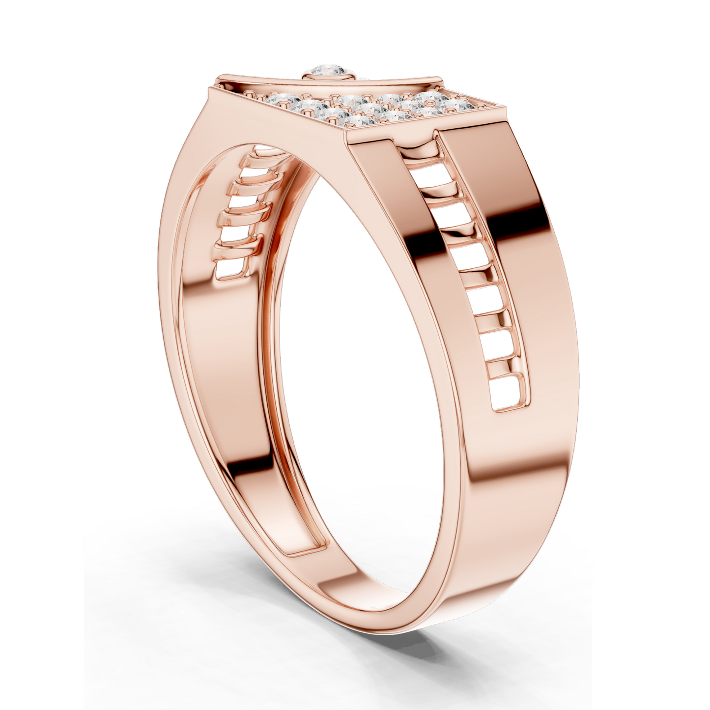 0.184 CT Lab Diamond Ring for Women | VVS-VS EF Clarity | 18KT, 14KT, 10KT Gold & 925 Silver | Rose, Yellow, White Gold & Moissanite Options