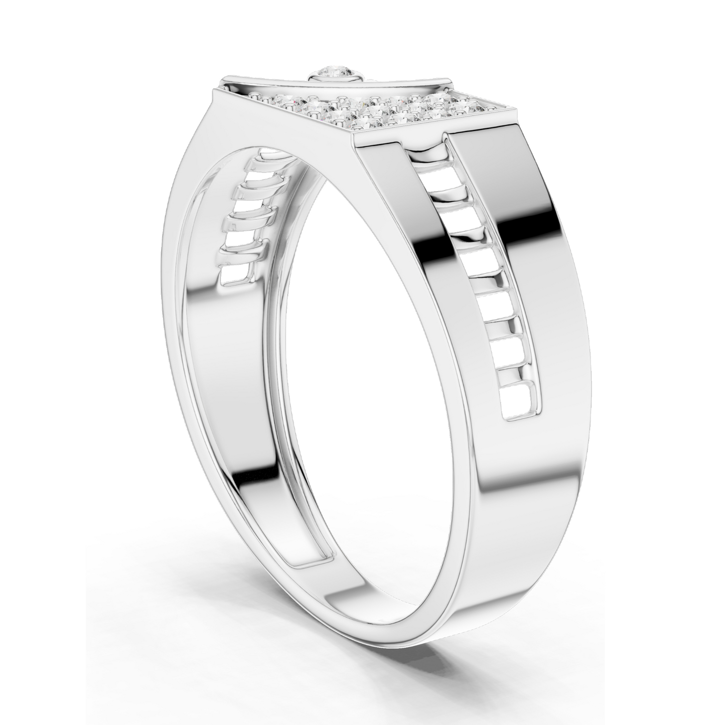 0.184 CT Lab Diamond Ring for Women | VVS-VS EF Clarity | 18KT, 14KT, 10KT Gold & 925 Silver | Rose, Yellow, White Gold & Moissanite Options