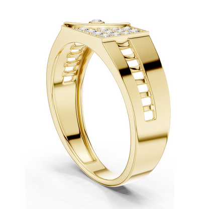 0.184 CT Lab Diamond Ring for Women | VVS-VS EF Clarity | 18KT, 14KT, 10KT Gold & 925 Silver | Rose, Yellow, White Gold & Moissanite Options