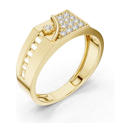 0.184 CT Lab Diamond Ring for Women | VVS-VS EF Clarity | 18KT, 14KT, 10KT Gold & 925 Silver | Rose, Yellow, White Gold & Moissanite Options