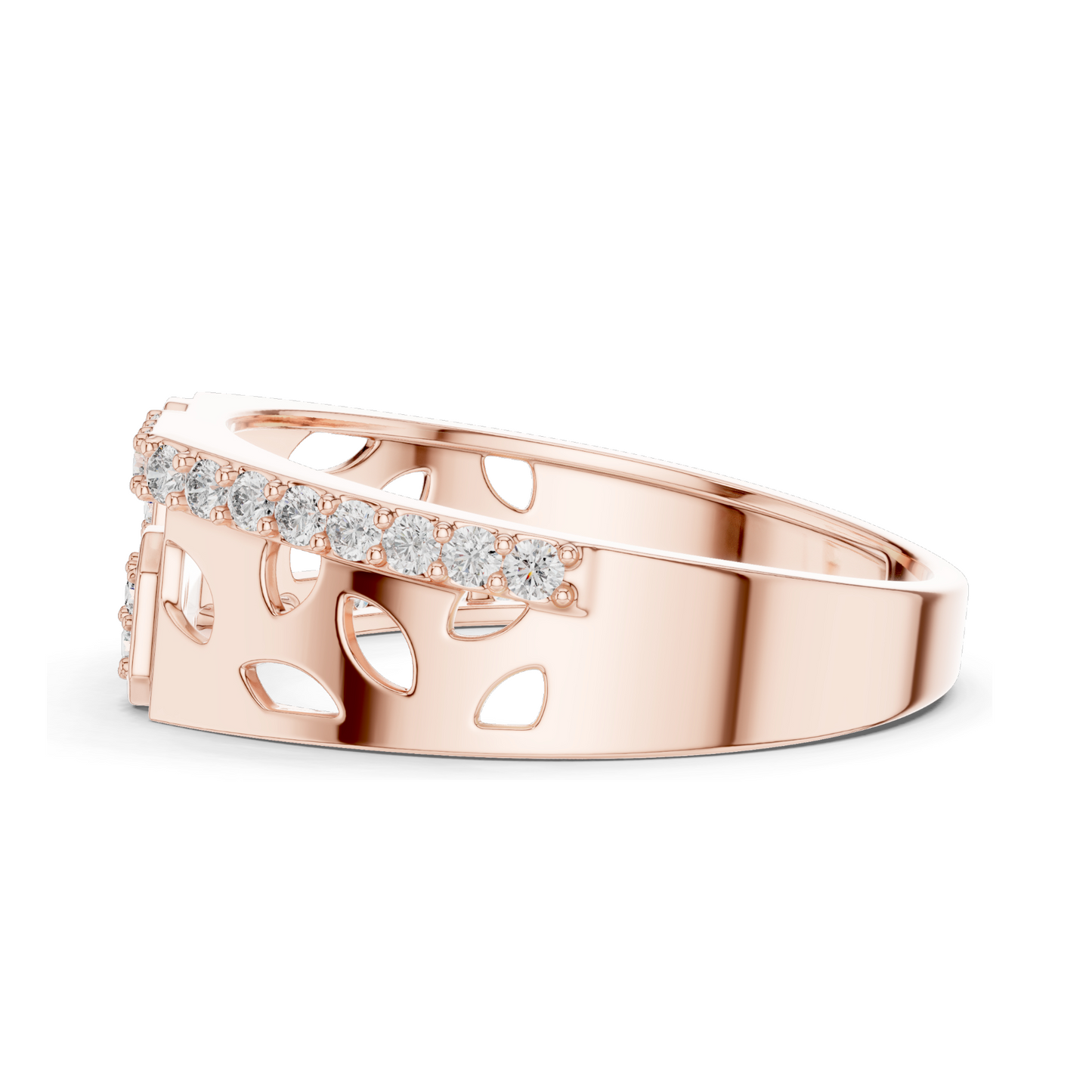 Lab-Grown Diamond Ring for Women | 0.35 CT Total Weight | VVS-VS EF Clarity | Available in Rose, Yellow, White Gold & Sterling Silver