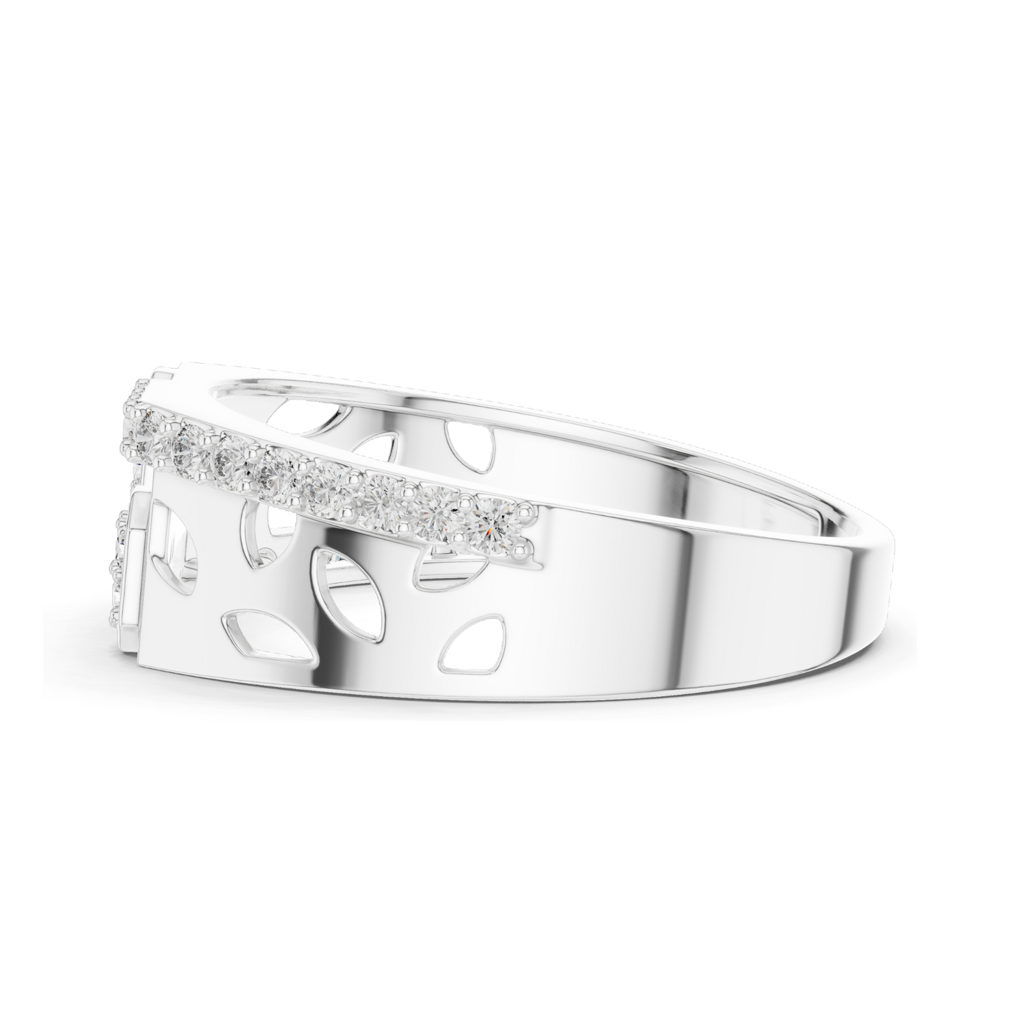 Lab-Grown Diamond Ring for Women | 0.35 CT Total Weight | VVS-VS EF Clarity | Available in Rose, Yellow, White Gold & Sterling Silver