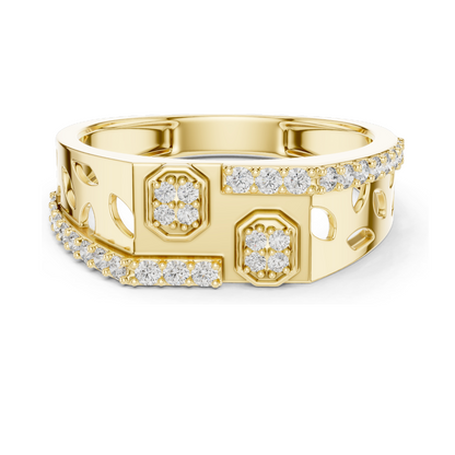 Lab-Grown Diamond Ring for Women | 0.35 CT Total Weight | VVS-VS EF Clarity | Available in Rose, Yellow, White Gold & Sterling Silver