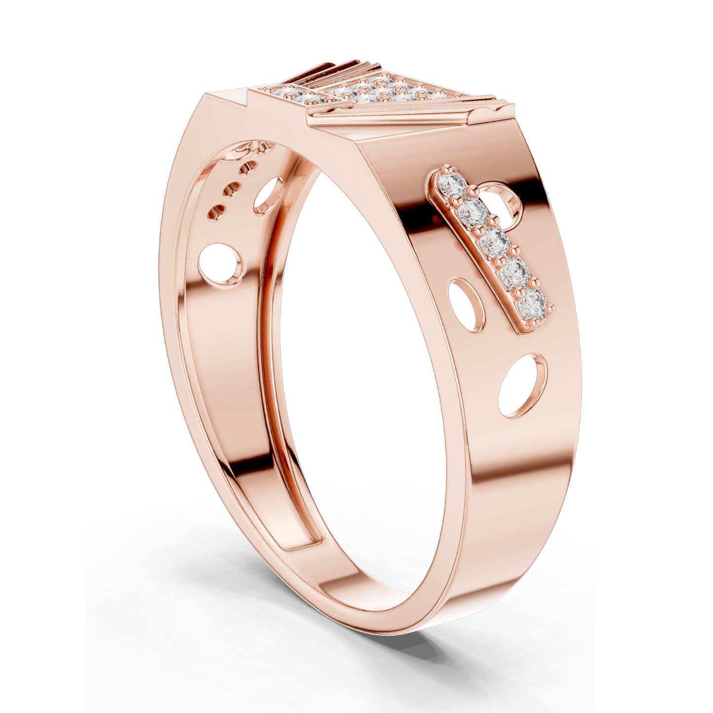 0.182 CT Lab Diamond Women's Ring | VVS-VS EF Clarity | 18KT, 14KT, 10KT Gold & 925 Silver | Rose, Yellow, White Gold & Moissanite Options