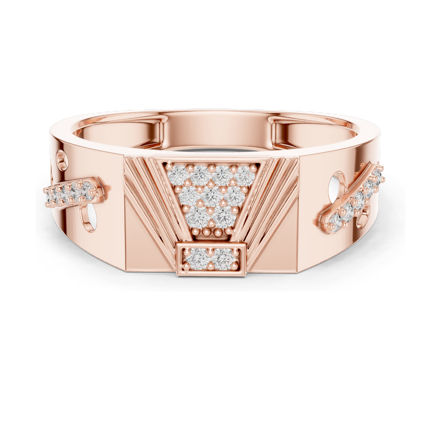 0.182 CT Lab Diamond Women's Ring | VVS-VS EF Clarity | 18KT, 14KT, 10KT Gold & 925 Silver | Rose, Yellow, White Gold & Moissanite Options