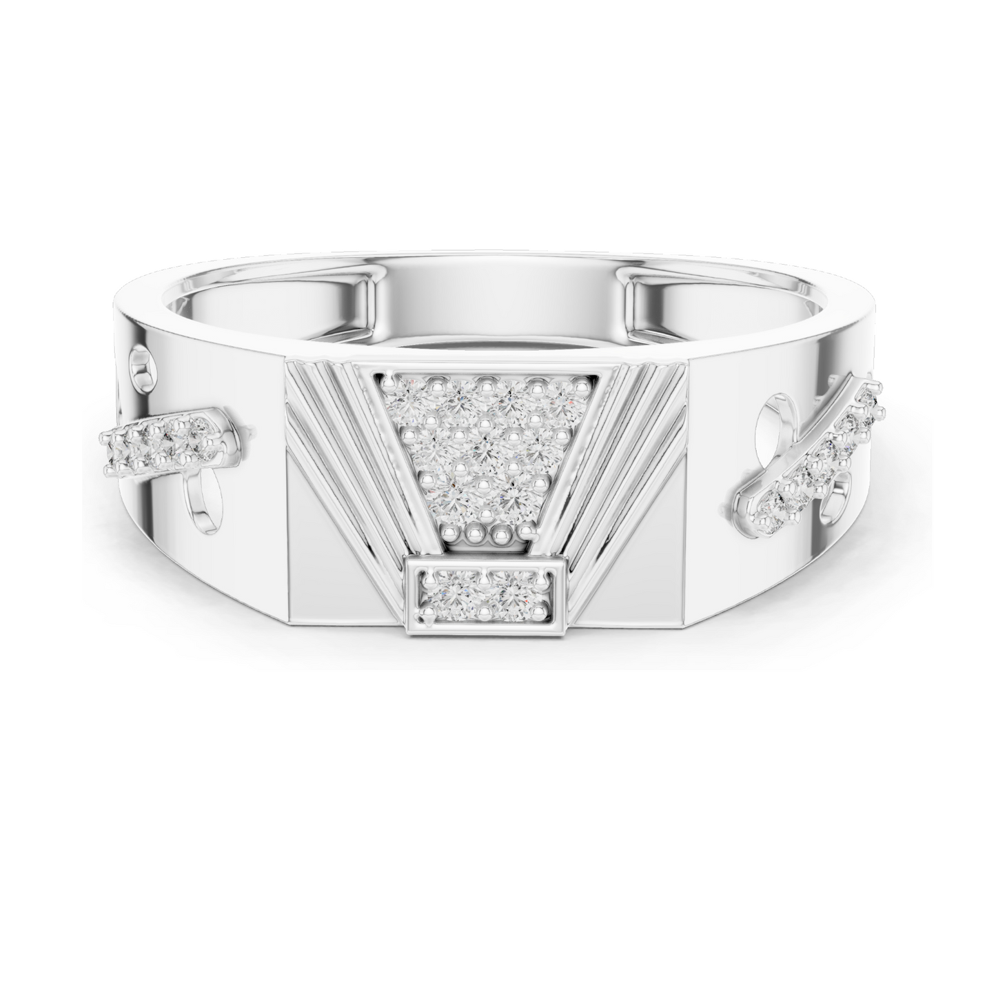 0.182 CT Lab Diamond Women's Ring | VVS-VS EF Clarity | 18KT, 14KT, 10KT Gold & 925 Silver | Rose, Yellow, White Gold & Moissanite Options