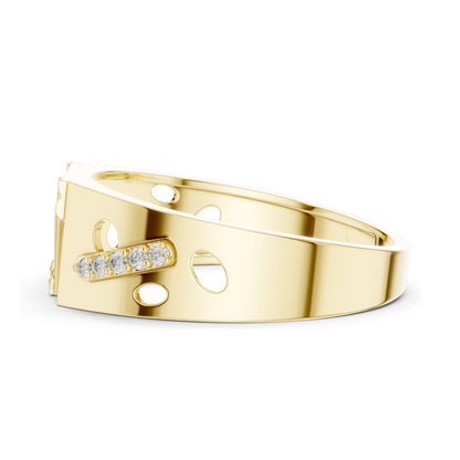 0.182 CT Lab Diamond Women's Ring | VVS-VS EF Clarity | 18KT, 14KT, 10KT Gold & 925 Silver | Rose, Yellow, White Gold & Moissanite Options