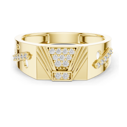 0.182 CT Lab Diamond Women's Ring | VVS-VS EF Clarity | 18KT, 14KT, 10KT Gold & 925 Silver | Rose, Yellow, White Gold & Moissanite Options